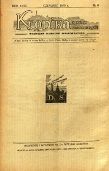 Kronika Diecezji Sandomierskiej, 1925, R. 18, nr 6