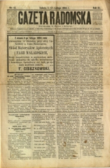 Gazeta Radomska, 1894, R. 11, nr 14