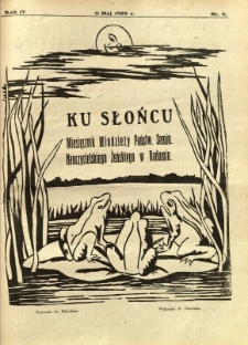 Ku Słońcu, 1929, R. 4, nr 9
