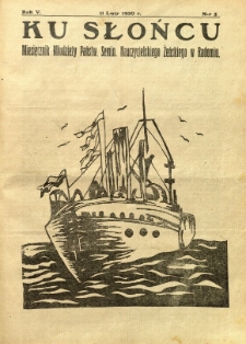 Ku Słońcu, 1930, R. 5, nr 5