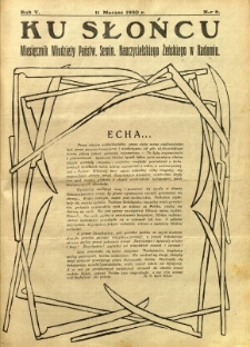 Ku Słońcu, 1930, R. 5, nr 6