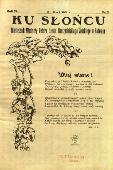 Ku Słońcu, 1931, R. 6, nr 9