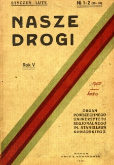 Nasze Drogi, 1931, R. 5, nr 1/2