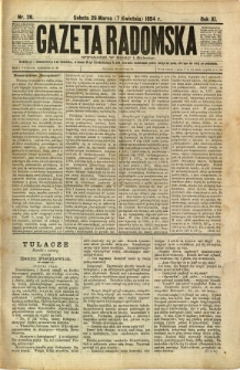 Gazeta Radomska, 1894, R. 11, nr 28