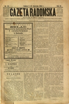 Gazeta Radomska, 1894, R. 11, nr 32
