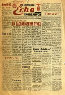 Radomskie Echo Skórzanych, 1968, R. 13, nr 1