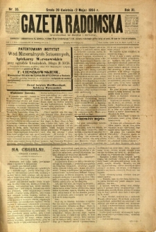 Gazeta Radomska, 1894, R. 11, nr 35