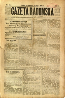 Gazeta Radomska, 1894, R. 11, nr 36