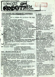 Wolny Robotnik, 1983, pażdziernik