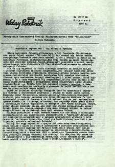 Wolny Robotnik, 1986, nr 1