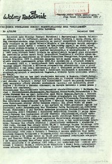 Wolny Robotnik, 1986, nr 4