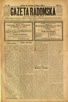 Gazeta Radomska, 1894, R. 11, nr 38