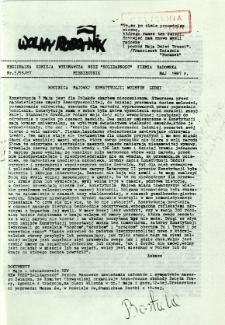 Wolny Robotnik, 1987, nr 5