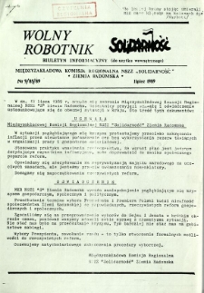 Wolny Robotnik, 1989, nr 9