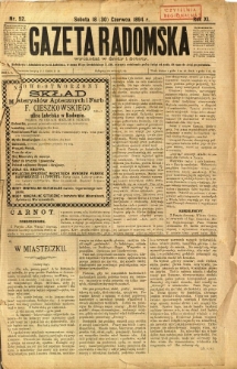 Gazeta Radomska, 1894, R. 11, nr 52