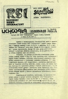 Radomski Serwis Informacyjny, 1981, nr [8]