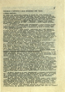 Informacje o konflikcie i akcji strajkowej w WSI Radom