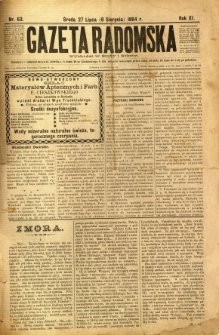 Gazeta Radomska, 1894, R. 11, nr 63
