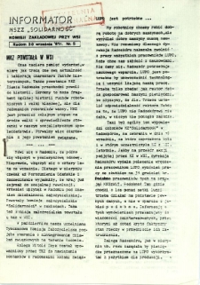 Informator NSZZ Solidarność : Komisji Zakładowej przy WSI, 1981, nr 5