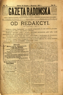 Gazeta Radomska, 1894, R. 11, nr 70