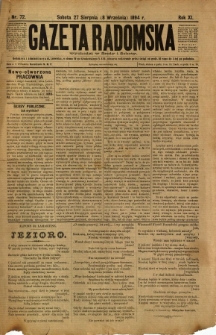 Gazeta Radomska, 1894, R. 11, nr 72
