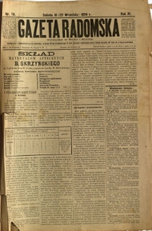 Gazeta Radomska, 1894, R. 11, nr 76