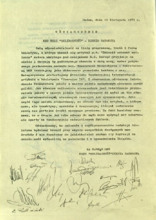 Oświadczenie MKR NSZZ Solidarność - Ziemia Radomska