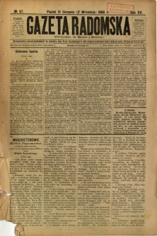 Gazeta Radomska, 1898, R. 15, nr 67