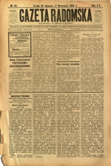 Gazeta Radomska, 1898, R. 15, nr 68
