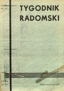 Tygodnik Radomski, 1934, R. 2, nr 16
