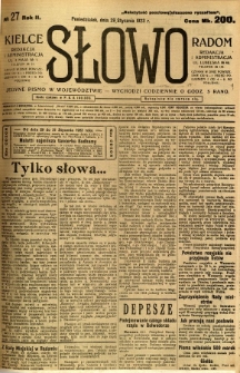 Słowo, 1923, R.2, nr 27