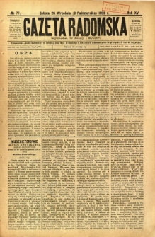 Gazeta Radomska, 1898, R. 15, nr 77