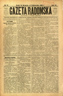 Gazeta Radomska, 1898, R. 15, nr 78