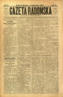 Gazeta Radomska, 1898, R. 15, nr 78