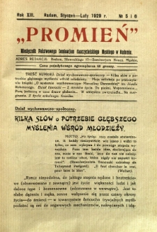 Promień, 1929, R. 13/14, nr 5/6