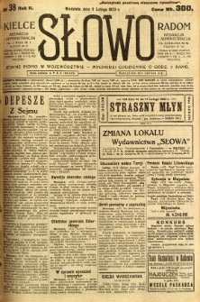 Słowo, 1923, R. 2, nr 38