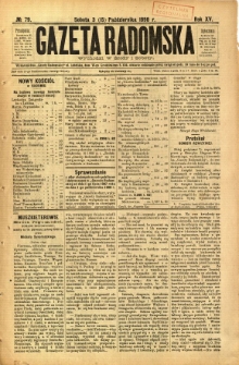 Gazeta Radomska, 1898, R. 15, nr 79