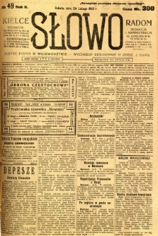Słowo, 1923, R. 2, nr 49