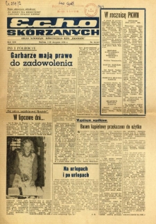 Radomskie Echo Skórzanych, 1974, R. 19, nr 22