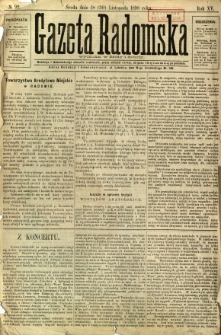 Gazeta Radomska, 1898, R. 15, nr 92