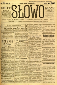 Słowo, 1923, R. 2, nr 92