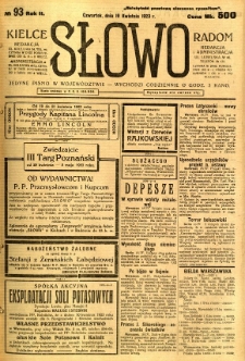 Słowo, 1923, R. 2, nr 93