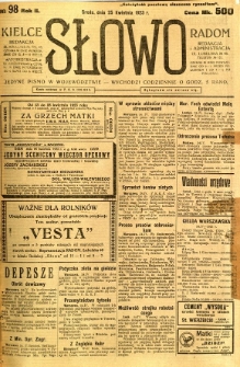 Słowo, 1923, R. 2, nr 98