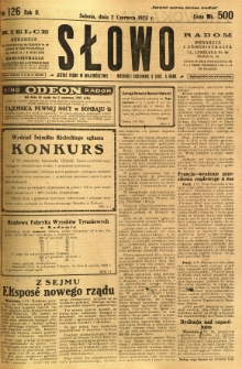 Słowo, 1923, R. 2, nr 126