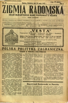Ziemia Radomska, 1928, R. 1, nr 74
