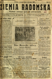 Ziemia Radomska, 1931, R. 4, nr 1