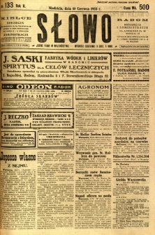 Słowo, 1923, R. 2, nr 133
