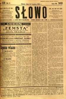 Słowo, 1923, R. 2, nr 138