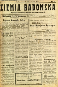 Ziemia Radomska, 1931, R. 4, nr 5
