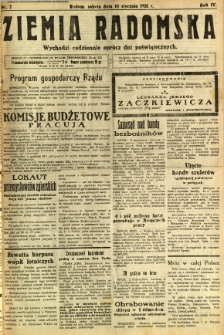 Ziemia Radomska, 1931, R. 4, nr 7